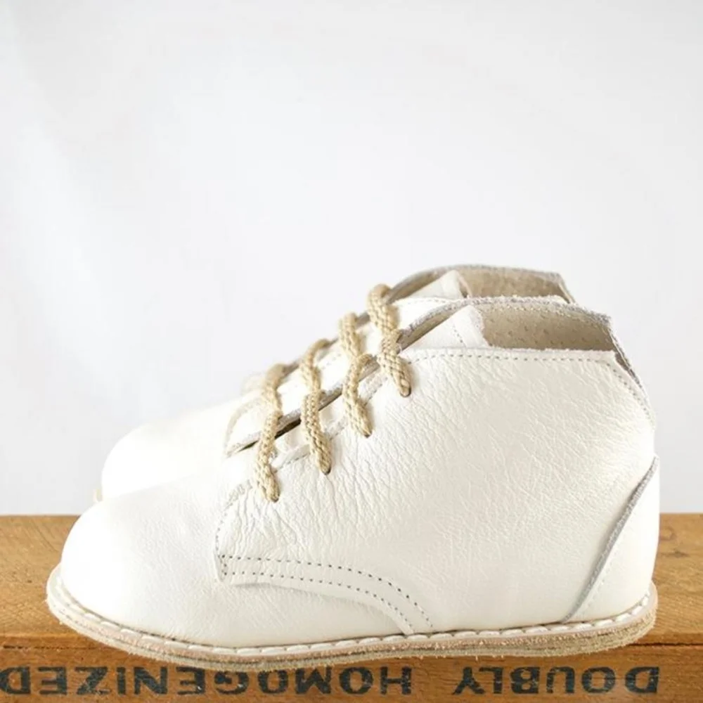 Zimmerman | Kids Cream‎ Leather Ankle Shoes